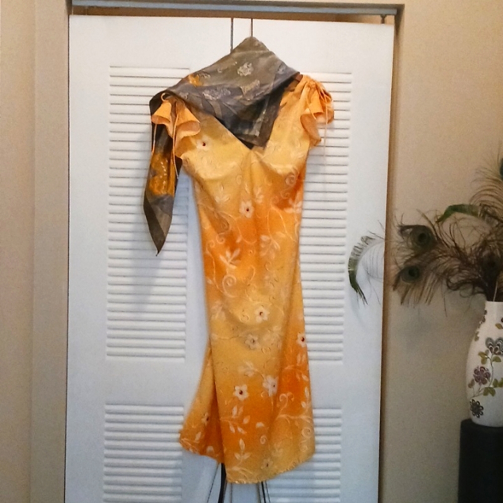 Yellow Ombre Medium Dress